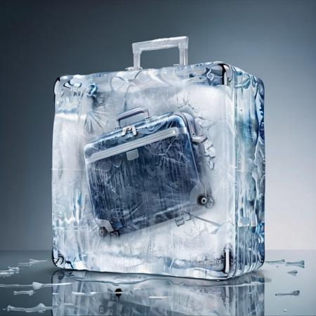 Frozen to Block of ice