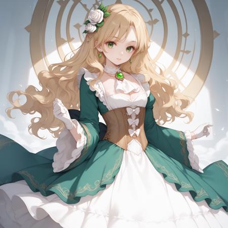 LOTM - 奥黛丽.霍尔 Audrey Hall - 绿裙 Green Dress - 诡秘之主 Lord Of The Mysteries - Pony SDXL版本pony-v2.0 (ID: 777340)