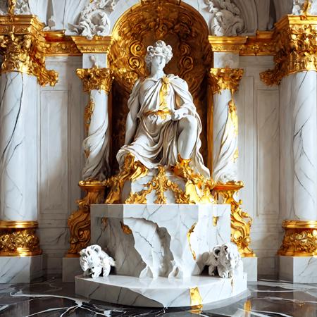 White and Gold Marble - Dream-like Architecture