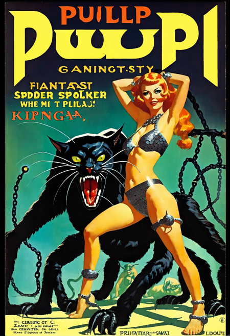 Pulp fantasy visual element wildcards