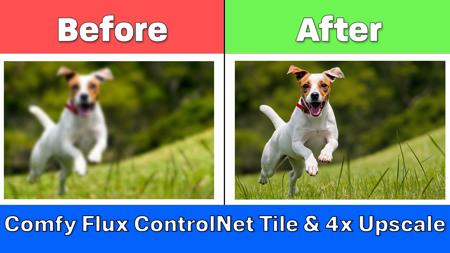 Flux ControlNet Tile & 4x Upscale版本v1.0 (ID: 865436)