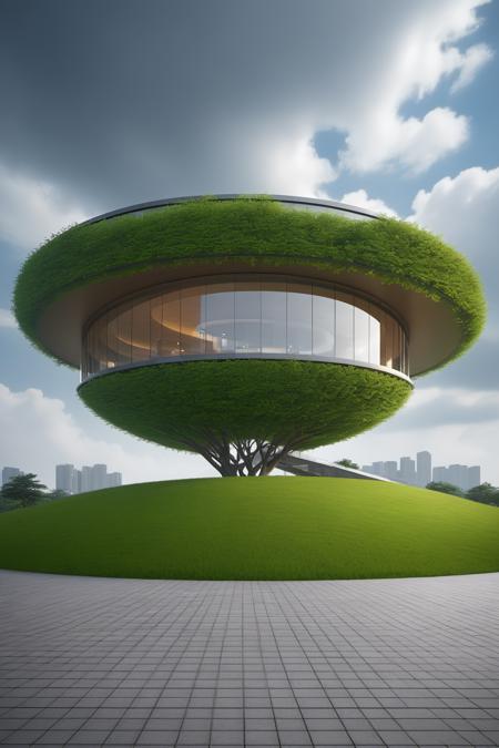 SDXL,BUILDINGS,Alien architecture，ZSprofiledV1.0