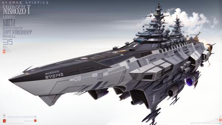 Spacebattle Ship yamato (spaceship design art )
