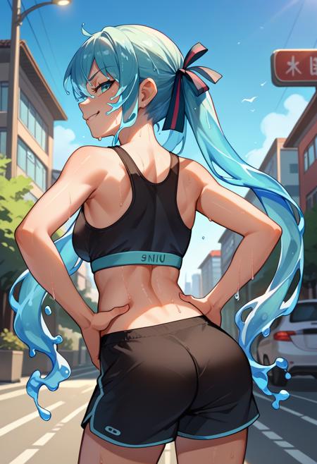 [PonyV6 XL] Bottle Miku | Vocaloid