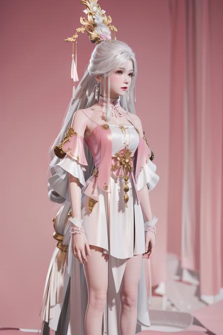【Anime & 3D】yinziping-pink-Naraka_game_character 永劫无间-殷紫萍(粉)