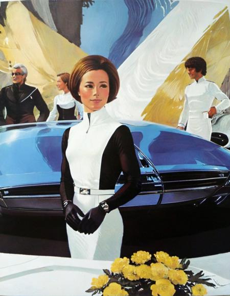 1960's Science Fiction Book Covers - Syd Mead Style - SDXL 1.0
