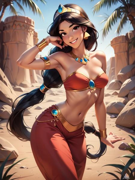Jasmine (Aladdin) Disney Princess - SD 1.5 | XL PONY - by YeiyeiArt
