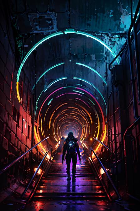 Light Tunnel | Rainbow Tunnel