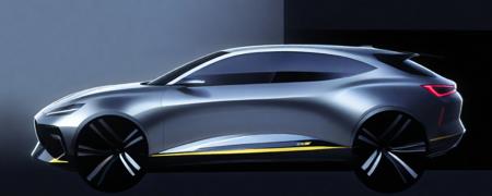 Car 2D Rendering (highly stylized) for Automotive design