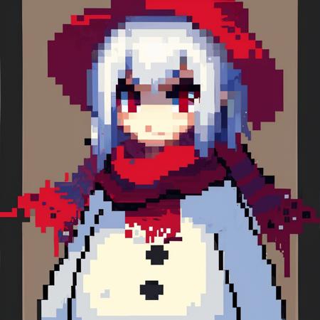 Pixel Snowman Suit (Dungeon Fighter Online) DNF大头像素雪人套装表情包
