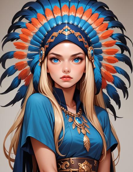 Native American Feathered Headdresses PONY XL