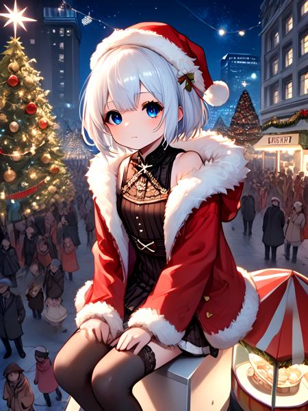 girl like christmas tree