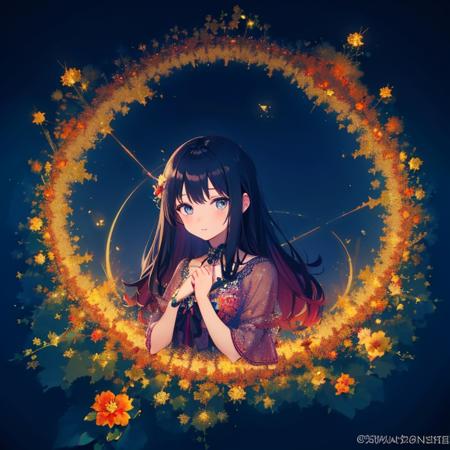 Fractal,Girl,Flower,and,Star