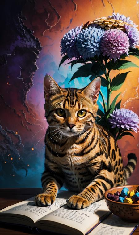 Animal model - Bengal Ocelot cat