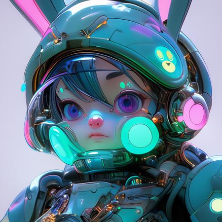 XSarchitectural-40PopmartMechaGirl For 2D3D