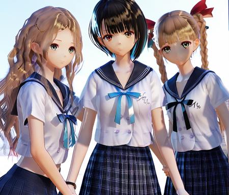 Blue reflection main characters.
