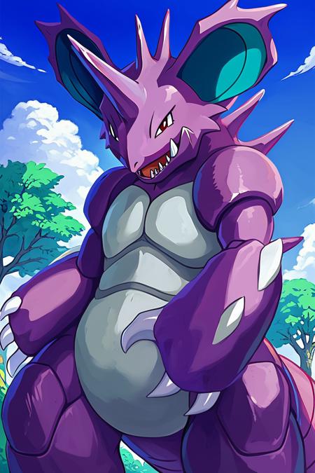 Nidoking: King Drill Pokémon | ニドキング (Pokedex #0034) [Illustrious & Pony]
