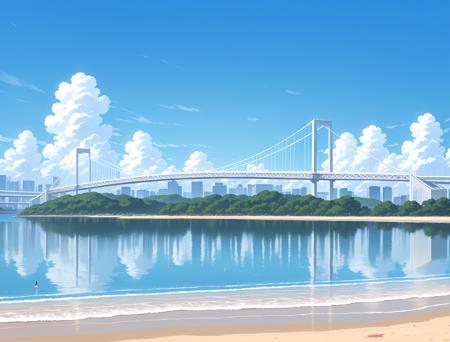 レインボーブリッジ お台場海浜公園 / Rainbow Bridge from Odaiba Seaside Park