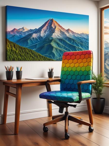 Colorful Hexagons FLUX & SDXL