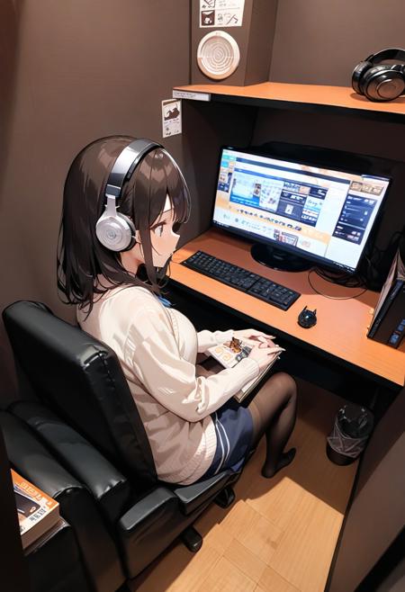 ネカフェ (Internet Cafes in Japan) SDXL