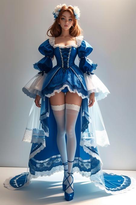 Blue Lace Dress