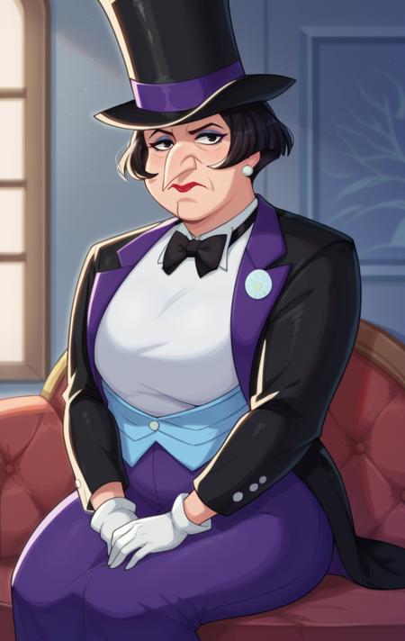Oswalda cobblepot / DC / (NSFW/SFW) SDXL LORA PONY版本v1.0 (ID: 757554)