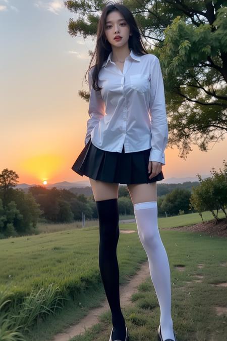 黑白双煞 Black & White Thighhighs