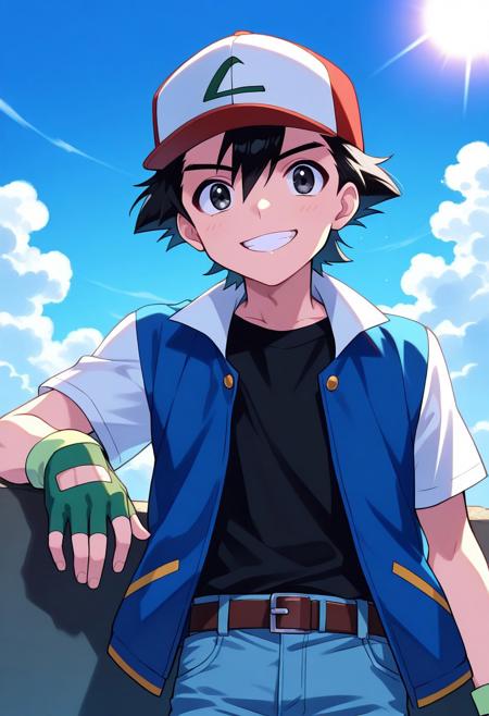 Ash Ketchum / Satoshi - Kanto version - Pony + Illustrious