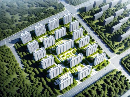 住宅鸟瞰lora模型版本v1.0 (ID: 153456)