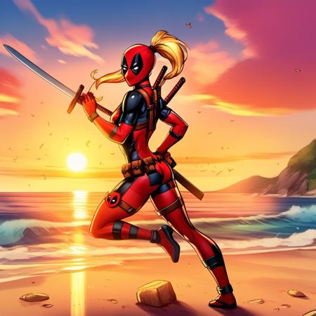 Lady Deadpool - Flux1.D & SDXL Realistic & Comics
