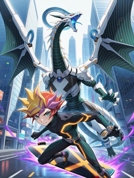 Yu-Gi-Oh! - Playmaker, Accesscode, Decode Talker & Firewall Dragon (プレイメーカー, アクセスコード/ デコード・トーカー, ファイアウォール・ドラゴン) illuXL