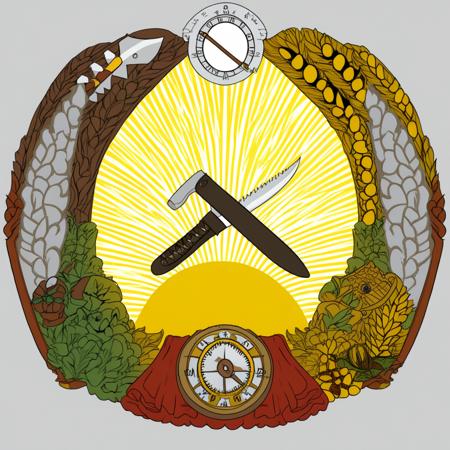 Socialist style emblem