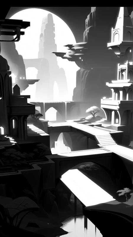 Whitebox Style SDXL - Environment & Level Design Concept Art Game Dev Tool