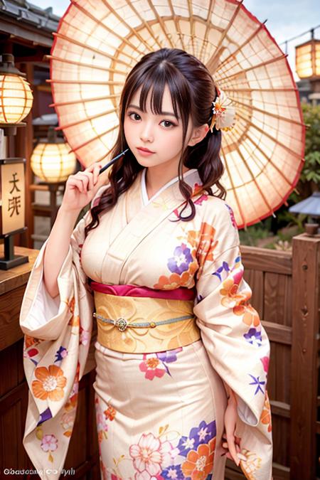 Realistic Kimono Clothes With Umbrella版本v1.0 (ID: 61376)