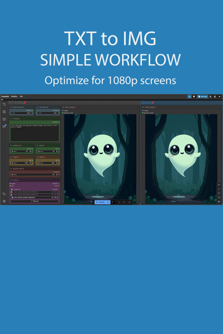TXT to IMG simple workflow FLUX | UPSCALE | LORA | GGUF | CIVITAI Metadata版本v3.1 (ID: 947690)