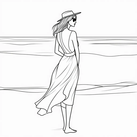 Flux Lora Minimalist Line Style