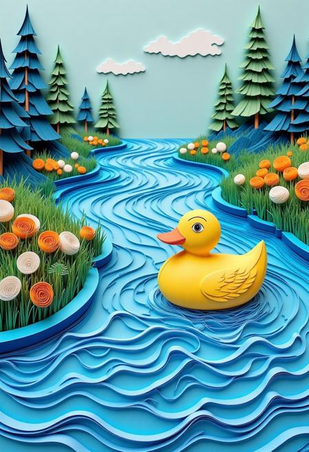 Paper Quilling And Layering Style - [Flux/SDXL/SD1.5]