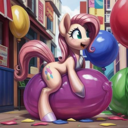 Sitting on a Balloon SD1.5 LRev7