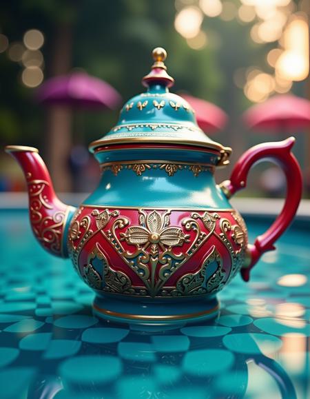 moroccan teapot Flux