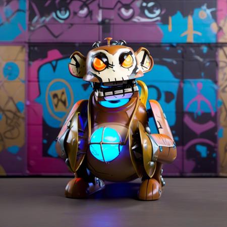 Powder's wind up monkey - Arcane - SDXL