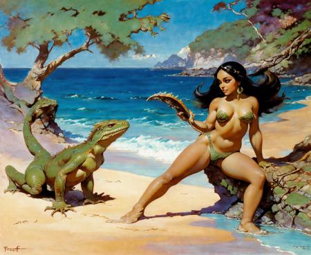 Frank Frazetta (SD 1.5) art style