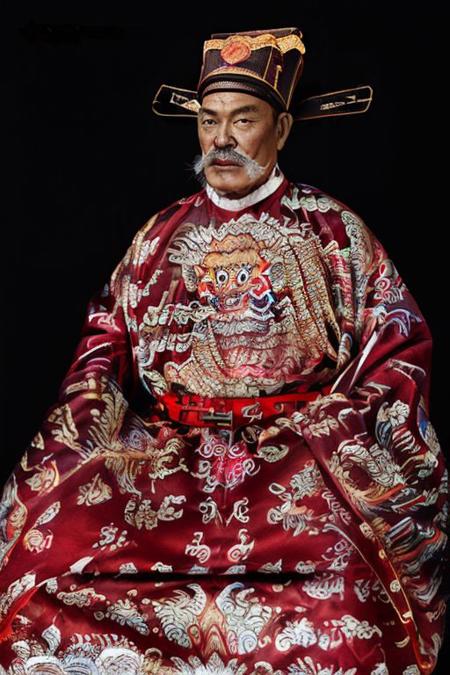 Vietnam Nguyen dynasty court official clothing