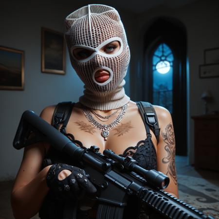 Three holes knit Ski Mask - Lora PDXL