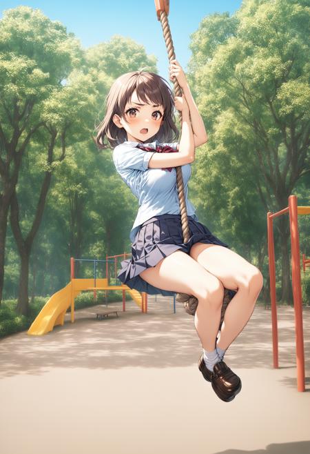 [SDXL&Pony] tarzan rope / ターザンロープ版本Animagine v1.0 (ID: 391213)