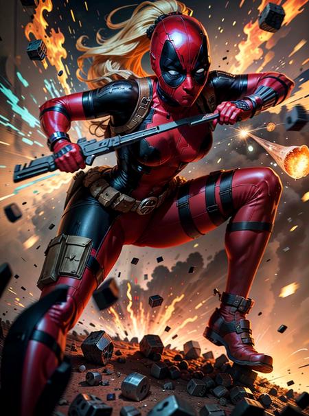 LadyPool (Marvel) by YeiyeiArt