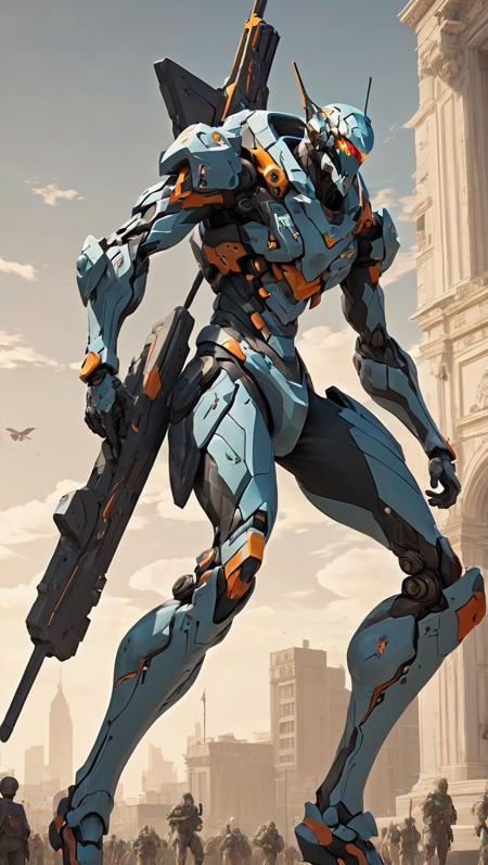 [Illustrious / SDXL] Super robot diffusion XL (Gundam, EVA, ARMORED CORE, BATTLE TECH like mecha lora)