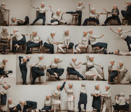 Row of 35 people POSE , multi view，35个人的动作PNG图，多视图