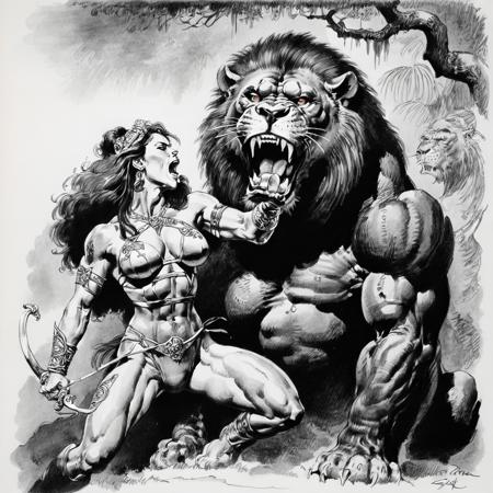 Boris Vallejo sketch fantasy Art-GMR