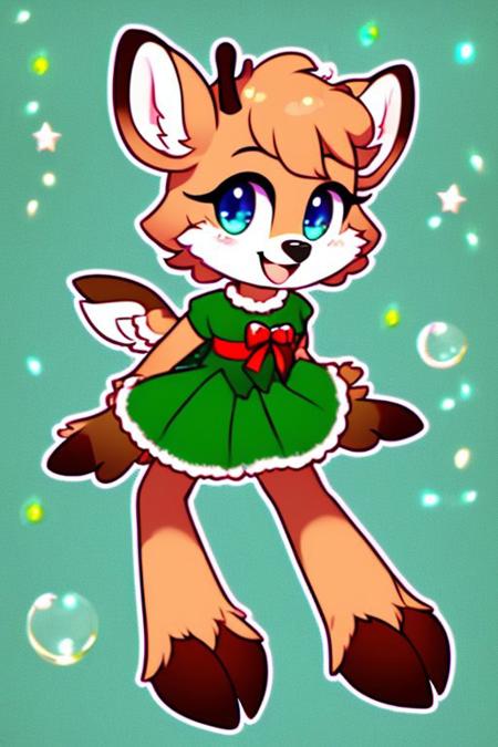 Deer - mostly Christmas版本Christmas reindeer V1 (ID: 1127660)