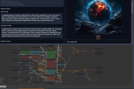 Searge-SDXL: EVOLVED v4.3.2 - Optimized Workflow for ComfyUI - 2023-11-13 - txt2img, img2img, inpaint, revision, controlnet, loras, FreeU v1 & v2, ...